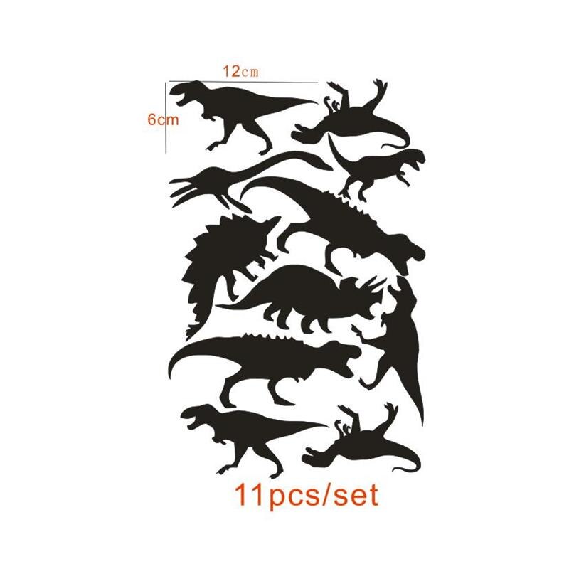 Cartoon Removable Jurassic Park Dinosaur Animal Shape Wall Stickers For Kids Rooms Nursery Art Mural Decor DIY Vinyl Wall Decals