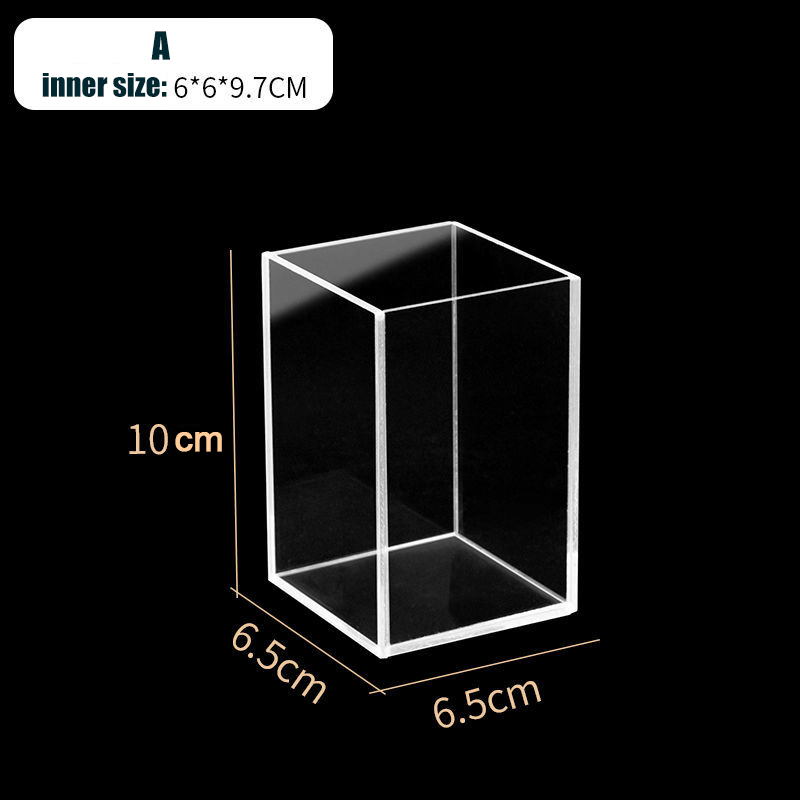 Acrylic Fish Tank Betta Fish Display Rack Multi-grid Desktop Small Fish Tank Isolation Turtle Tank Miniature Landscape: WHITE