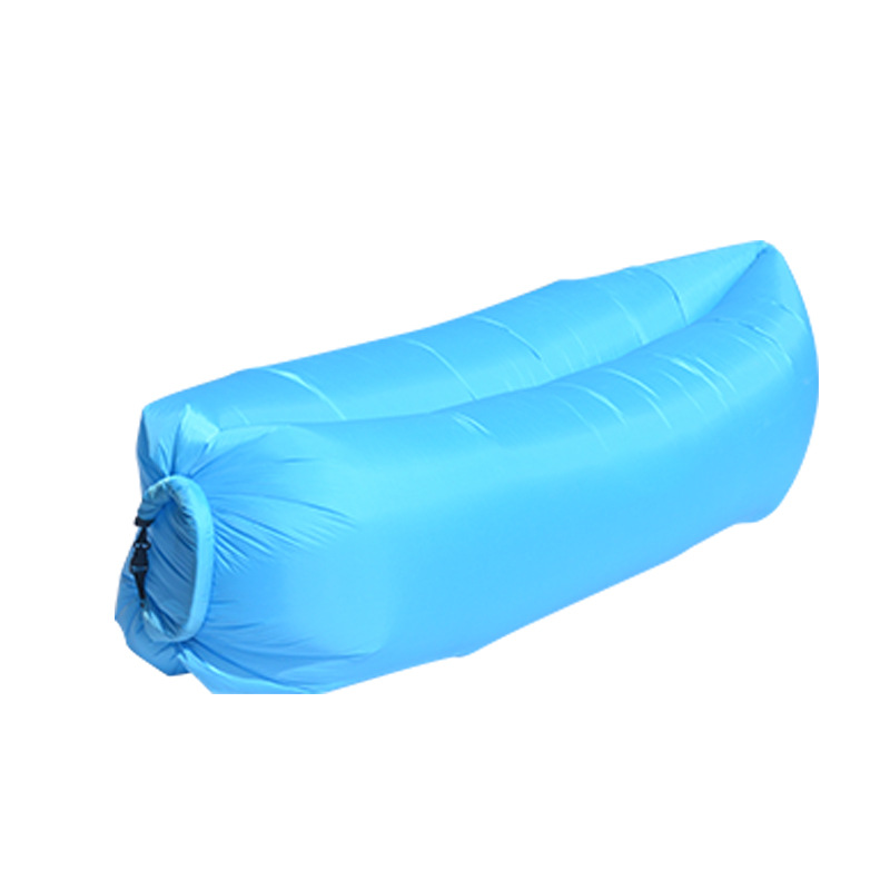 Schnelle Faltung Licht schlafsack Wasserdichte Aufblasbare tasche faul Sofa Camping schlafsäcke Luft bett Erwachsene Strand Salon Stuhl: Blau