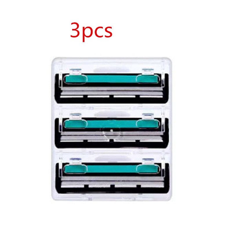 Wegwerp Scheermes Lagen Scheren Machine Veiligheid Scheermesjes Handleiding Scheren Scheerapparaat Gezichtsverzorging Baard Haar Remover: C 3PCS