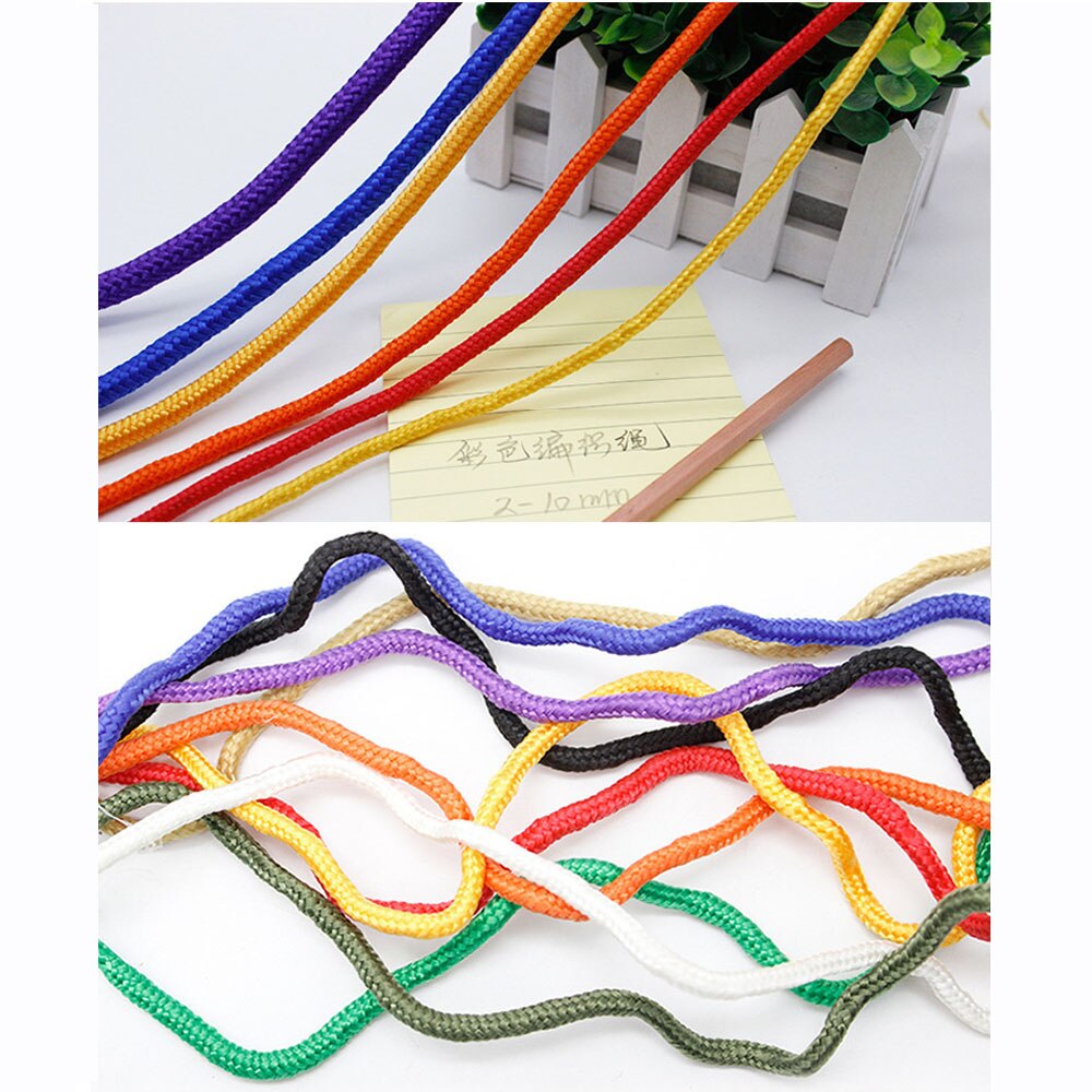 Corde de Parachute Dia 2 MM 50 100 mètres, corde de tente pour randonnée Camping corde à linge Bracelet bricolage