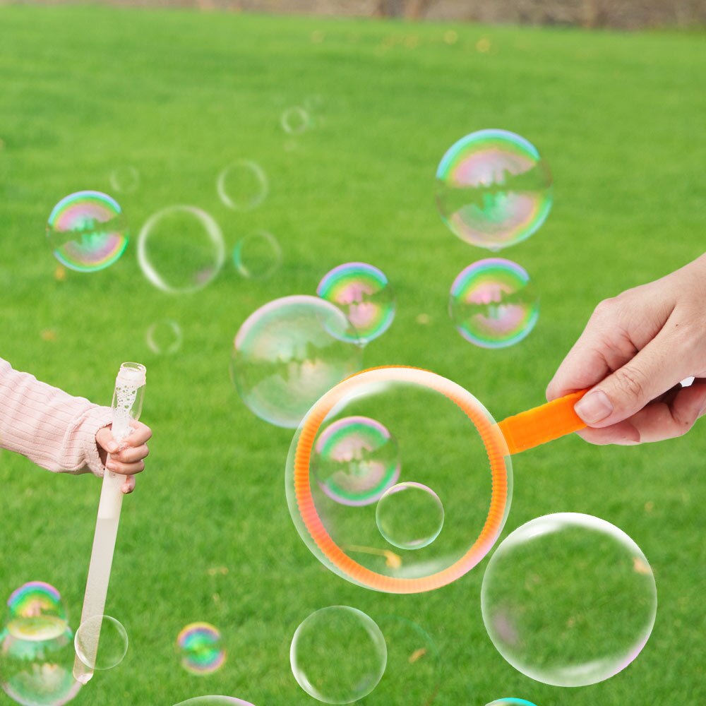 6 Stks/set Water Blazen Speelgoed Bubble Zeep Bubble Wand Set Outdoor Kid Speelgoed Ouder-kind Uitwisseling Interactieve Speelgoed Giant bubble Blow