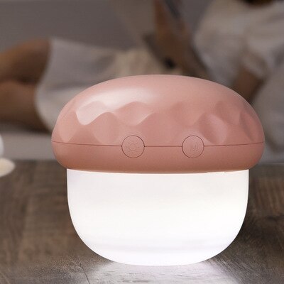 For xiaomi Mushroom projection lamp Children's Bedroom LED Night Light USB charging Color changing starry night light: pink