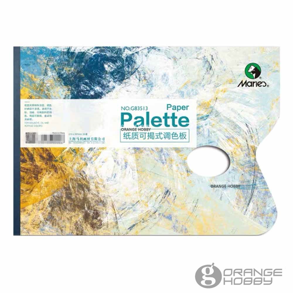 Maries G83513 Papier Palette für Hobby 25-Blätter/Stück Malerei Werkzeuge für Modellierung Zubehör