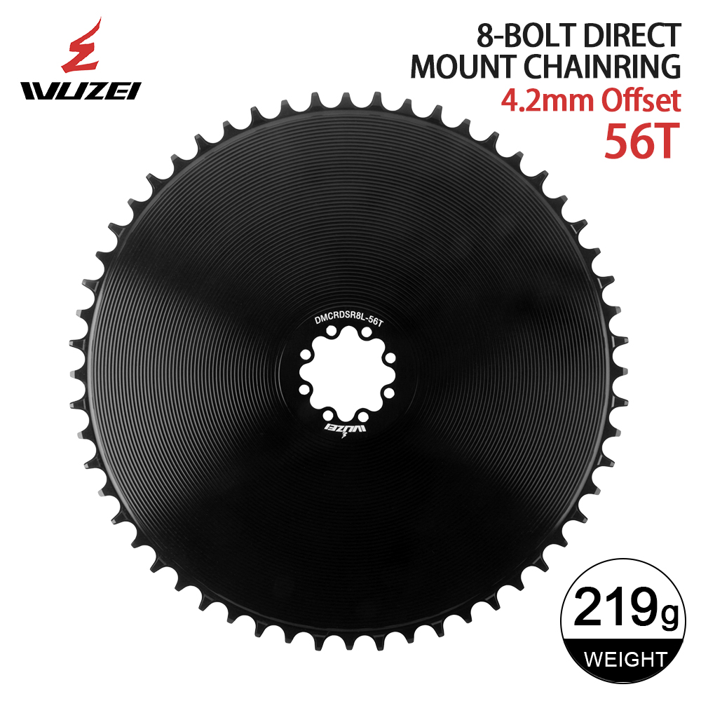 WUZEI-plato cerrado de 8 pernos, 4,2mm, 40-58T, para SRAM FORCE AXS, manivela de 12V, piñón de montaje directo ancho y estrecho, 8/9/10/11/12S: Azul marino