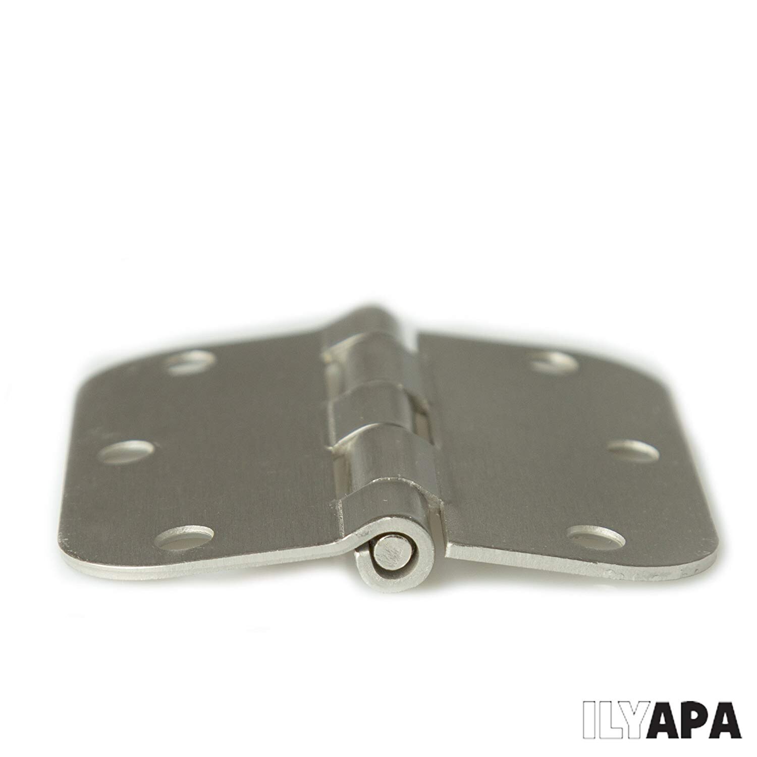 Door Hinges Satin Nickel 3.5x 3.5 Inch /8.9x8.9cm Interior Hinges for Doors Brushed Nickel with 5/8 Radius Corners