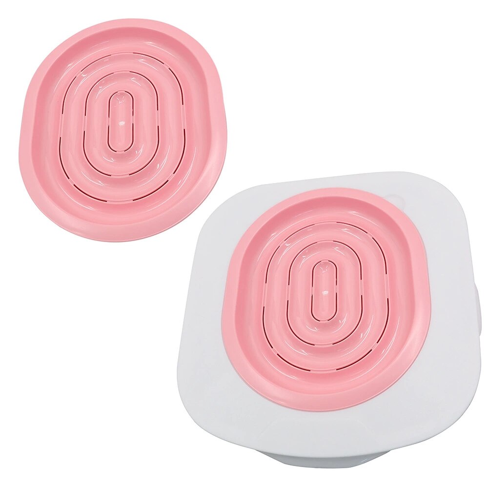 Cat Toilet Training kit Dog cat Toilet Trainer Plastic pet Toilet Cleaning Convenient pet Toilet seat.: Pink