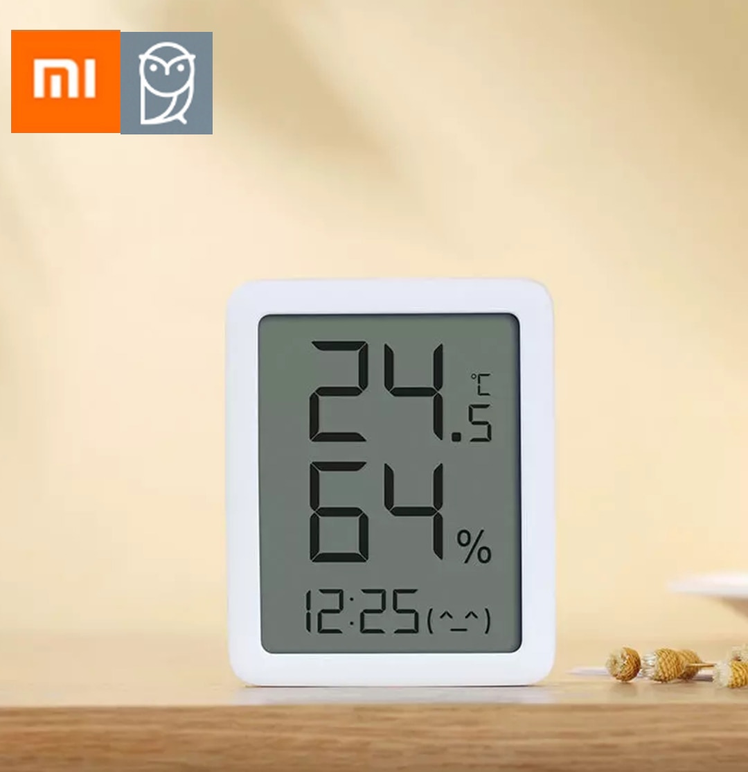Från xiaomi youpin mmc termometerskärm lcd stor digital display termometer hygrometer temperatur fuktighetssensor