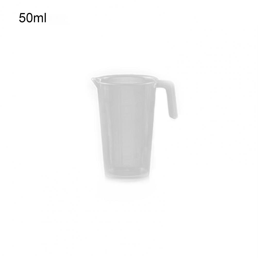 50/100/250/500/1000ml Measuring Cup Clear Plastic Measuring Cup Jug Pour Spout With Handle Liquid Pitcher with Kitchen Tool: 50ml