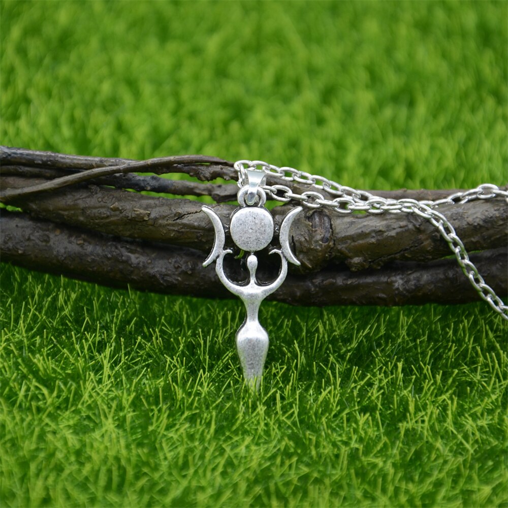Wicca Triple Moon Goddess Pendant Wiccan Jewlery Accessories For Women Necklace Suppliers