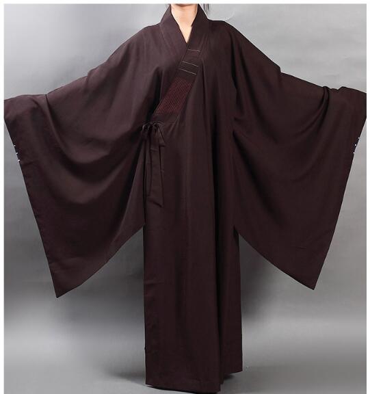 buddhist munk kapper buddhist munk klær kostyme shaolin munk klær meditasjon klær: Farge 1 / M
