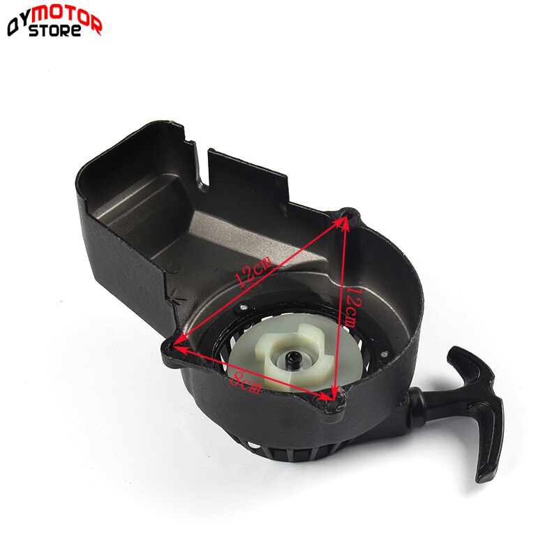 Arrancador de aleación de aluminio fácil de arranque por cuerda, volante de inercia con garra para Mini Moto Dirt Bike crossser ATV Quad, 47cc, 49cc, de bolsillo, novedad