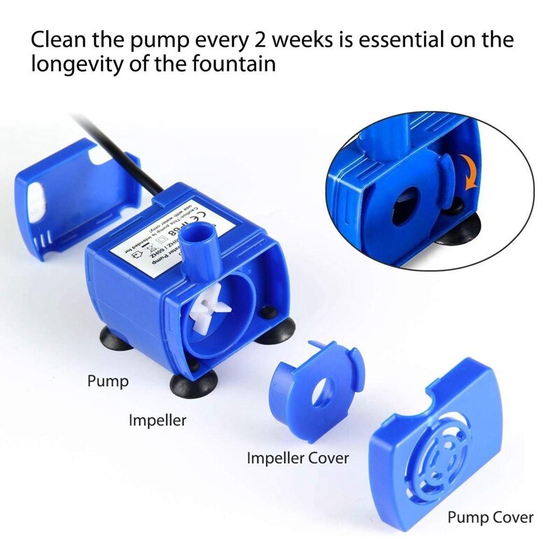 Replacement Pump for Fountain Both Suitable for 1.6L and 2.5L