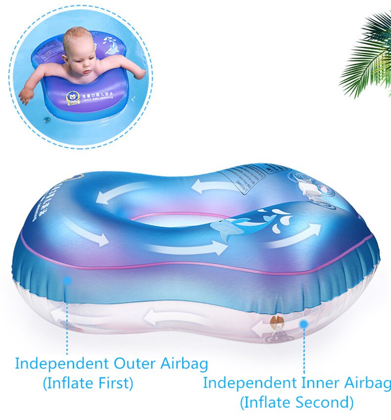 Infaltable baby swimming ring float spædbarn træner swimmingpool tilbehør bad tube baby float cirkel