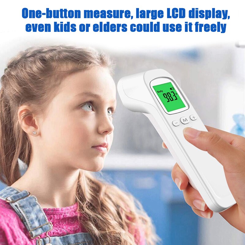 Multi-function Non-contact Temperature Measurement Device Infrared Digital Thermometer Forehead Ear Body Fever Thermometer