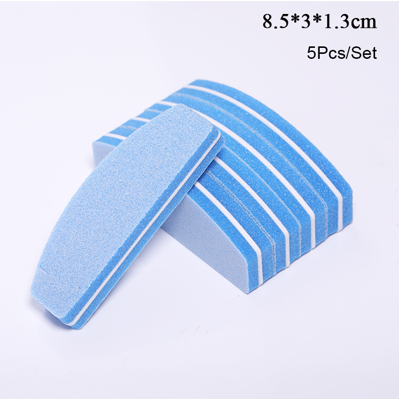 Mini lime à ongles Double face, outils pour manucure, papier de verre, outils professionnels pour Nail-Art, bricolage, bloc, ponçage, 5 pièces/1 pièces: 19