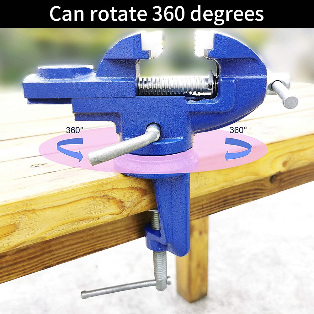 Tafel Bankschroef Klem Mini Universele Verstelbare 360 Graden Swivel Met Nylon Kaken Voor Thuis Craft Meşem Bank Tafel Bankschroef