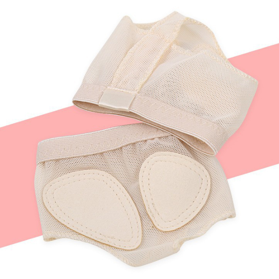 2pcs/Pair Rhythmic Ballet Drill Dance Paw Shoes Gymnastics Foot Thongs Elastic Soft Dancing Shoes Half Sole Accessories Profess