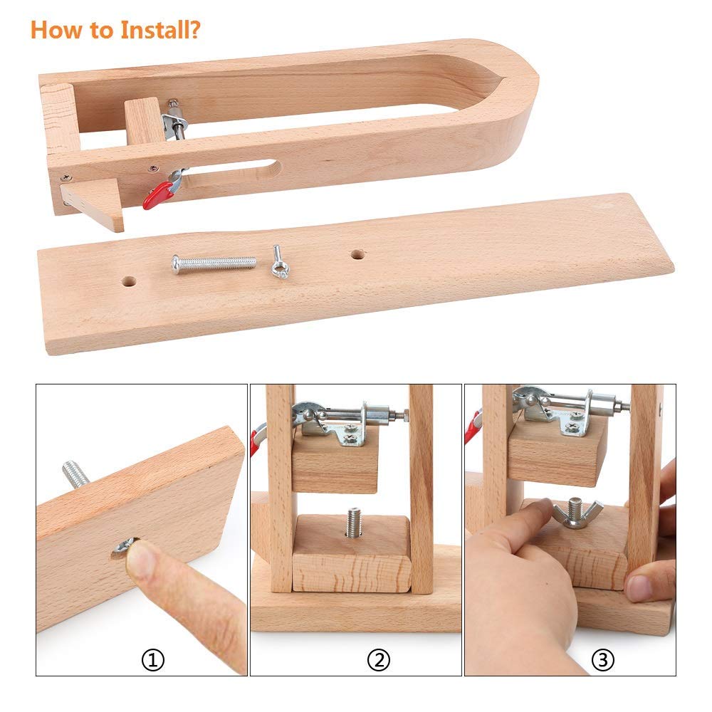 Wood Leathercraft Hand Stitching Pony Leather Craft Lacing Sewing DIY Table Desktop Tool Hand Tool Set