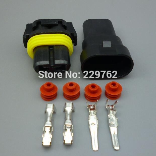 shhworldsea 9006 HB4 H10 Female Adapter Connector W/Terminal Pins HID Xenon Light Bulb Halogen Lamp Plug Socket 12 24v connector: 2sets female male