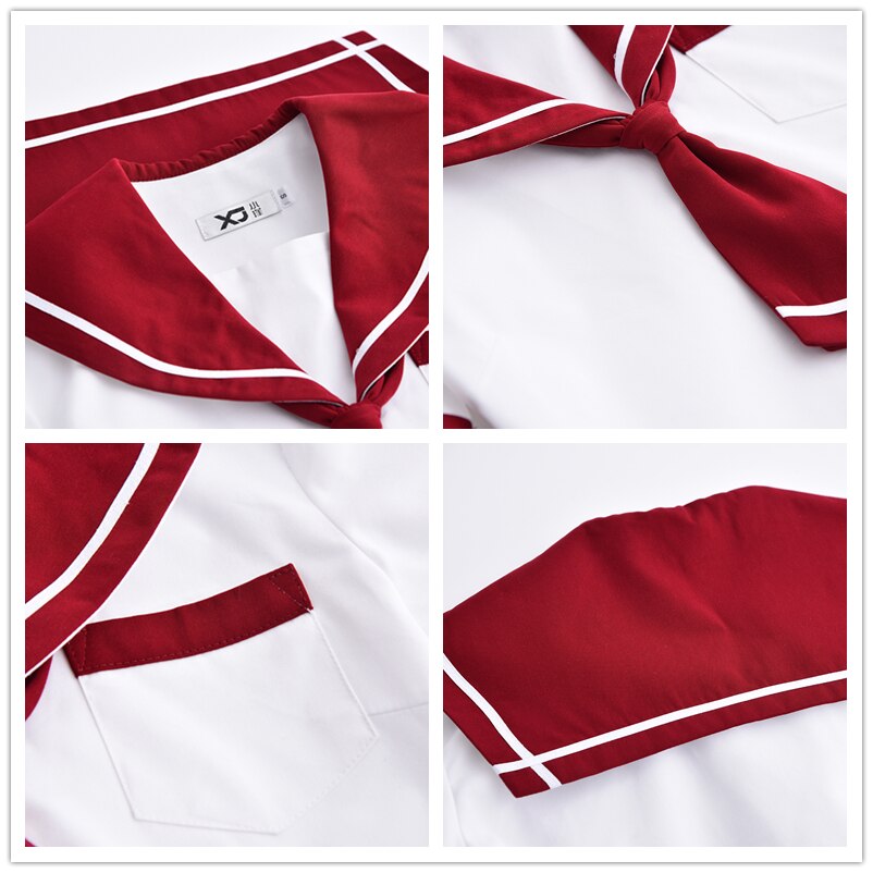 Japanese Uniforms Navy Sailor Suit For Women Kansai Students Short sleeve Costume School Uniform For Girls