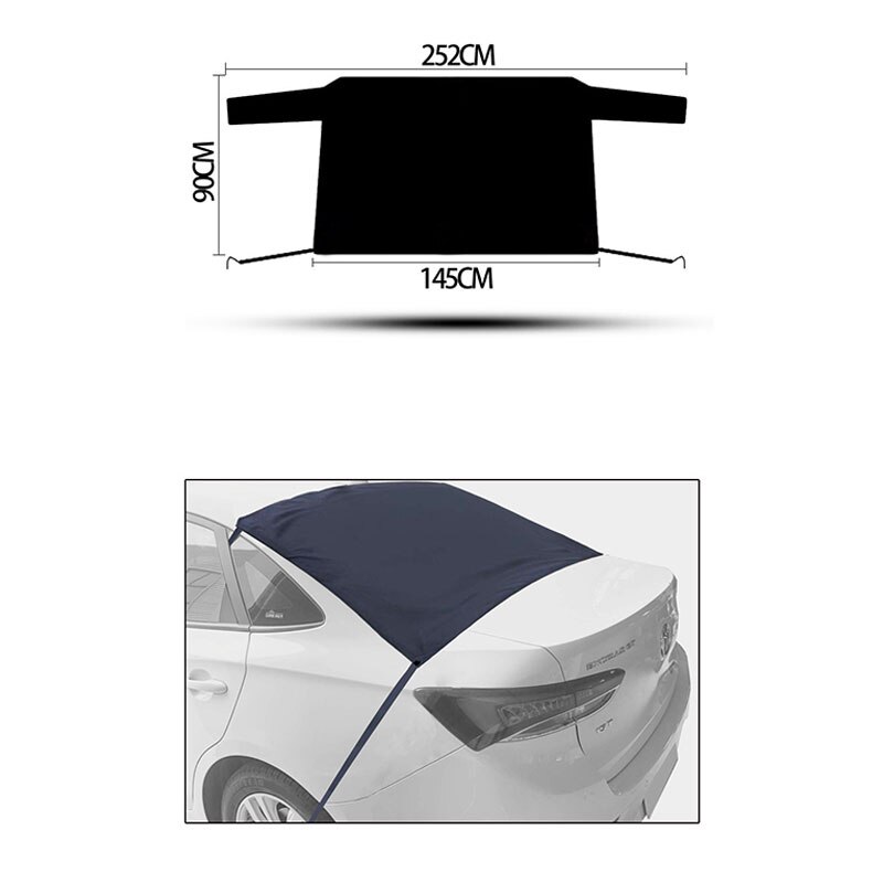 Magnetic Edges Car Snow Cover Frost Car Windshield Snow Frost Guard Protector Free Ship: 252 X 90 CM