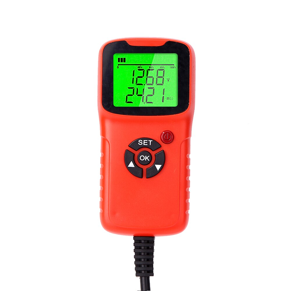 Kkmoon bilbatterilader tester analysator 12v 2000 cca batterispenningstest ladekrets tester