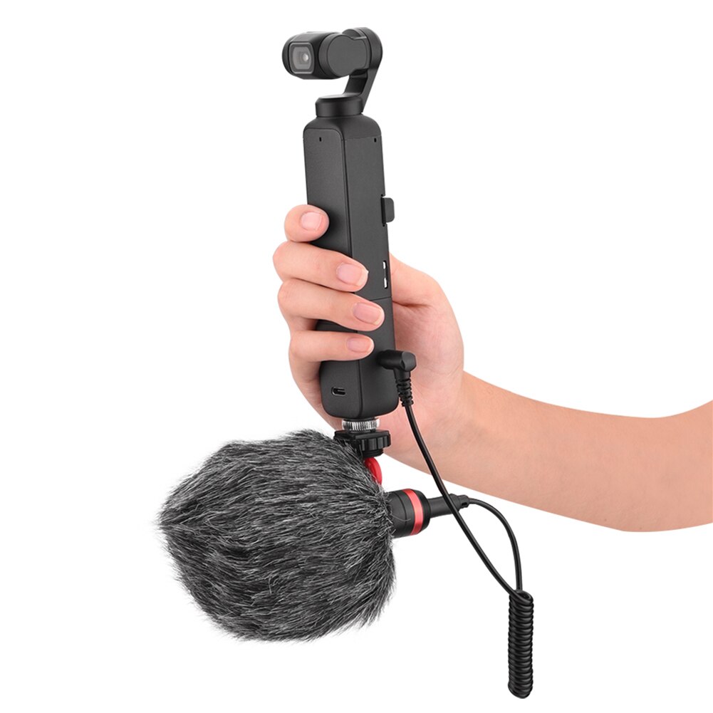Audio Video 3.5mm Condenser Camera Recording Microphone Mic Camera Condenser Interview Microphone for OSMO POCKET 2