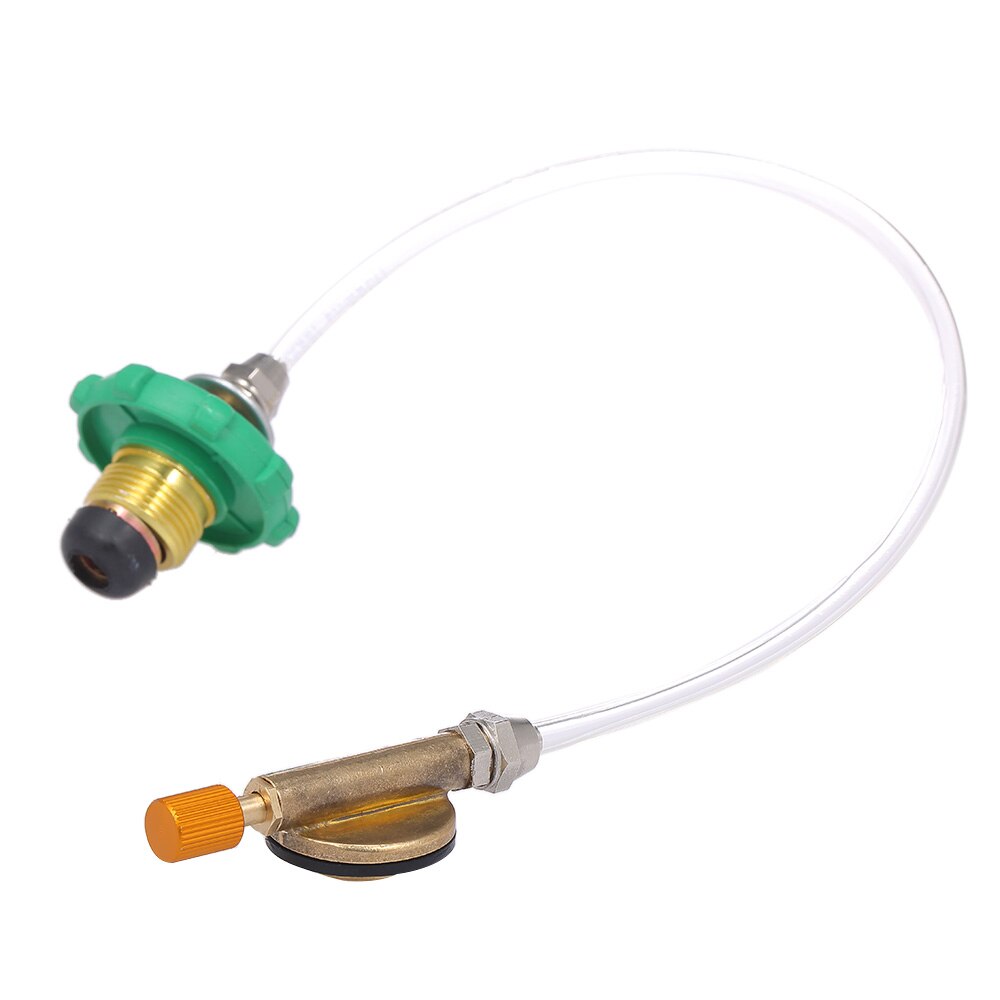 Adaptador de recarga de propano para estufa de Gas, acoplador de tanque de cilindro plano, para acampada al aire libre: Default Title