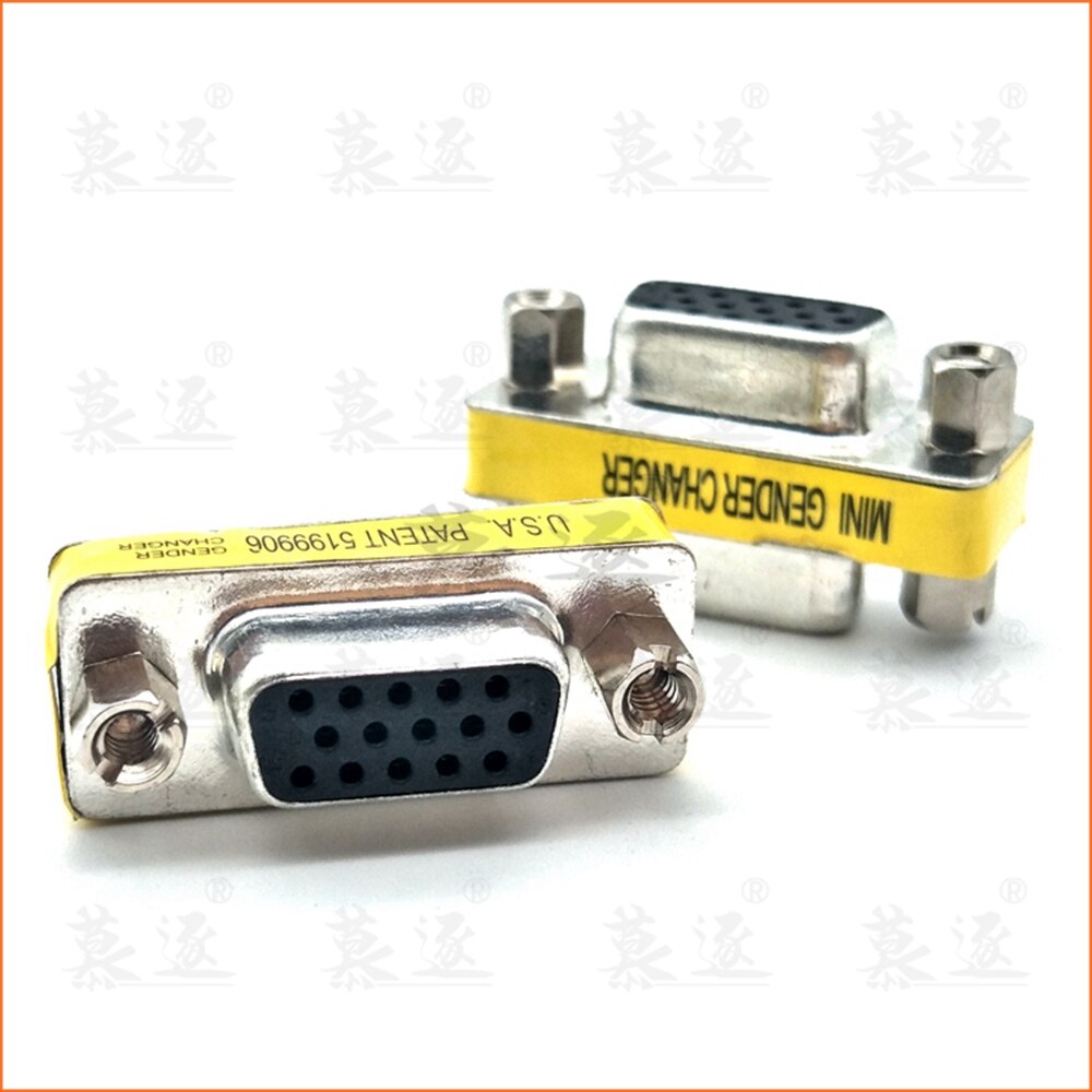 VGA male to male Female to female Male to female jack DB15 pin Convertor Adapter for Monitors Projectors VGA Splitters KVM: Female to Female