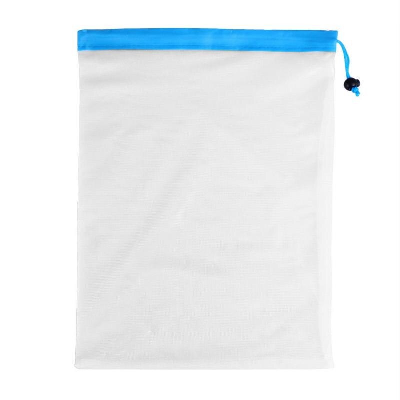 Vegetable Bags Reusable Produce Bags Washable Mesh Bags Fruit Vegetable With Drawstring Storage Organizer Bags Eco friendly: L 44x30.5cm