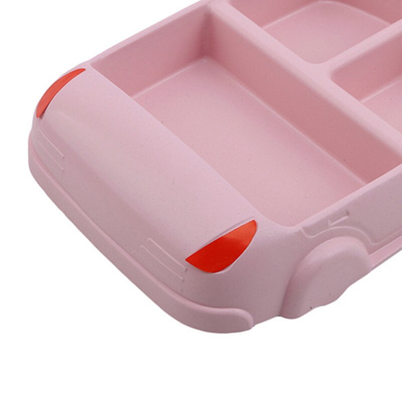 Platos de alimentación bonitos para bebé, cuenco de fibra de bambú ecológico, vajilla para coche para niños, juego separado, platos de entrenamiento de comida para niños, 1 ud.