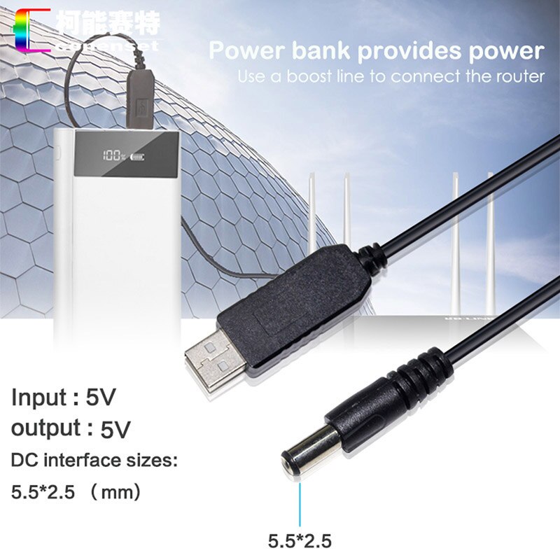 Usb Naar Dc 5.5Mm Power Kabel Usb A Male Naar 5.5 Jack Connector 5V Voeding Lader Adapter voor Hub Usb Fan Router Power Kabel