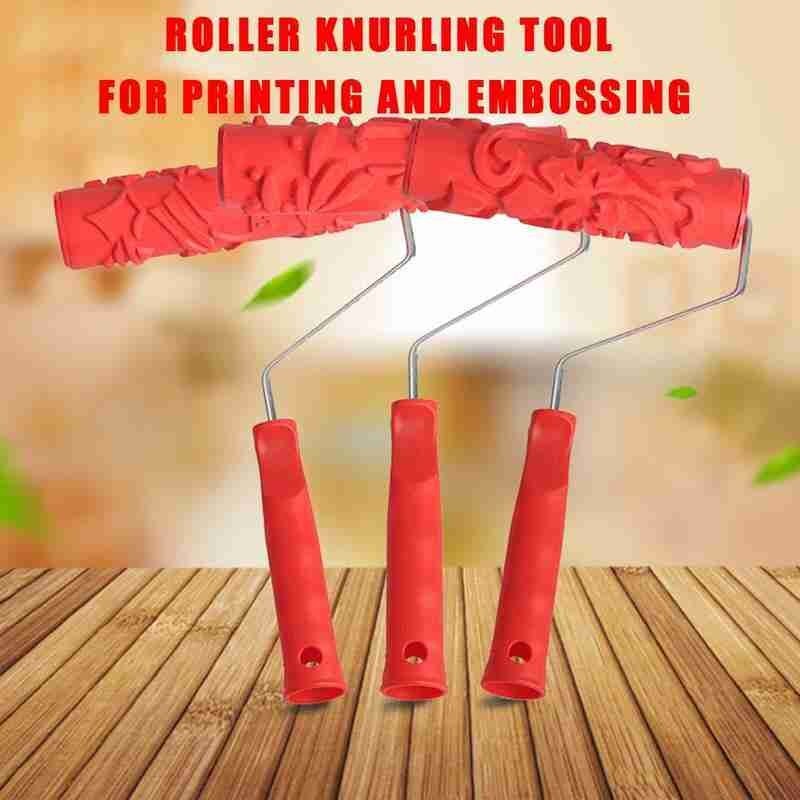 7 Inch Reliëf Huid Schilderen Roller Met Voor Muur Patroon Roller Handvat Verf Decoratie Eempaistic Flo O1I6
