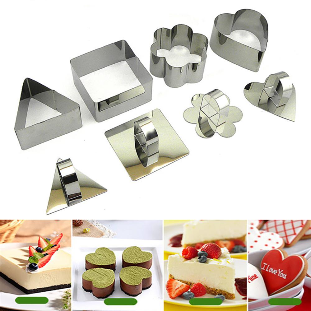 5 stk kagemousse ost bagering cupcake kage form småkager udstikker pandekager ris salat dessert koge ring form