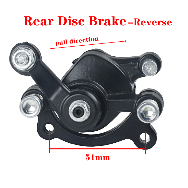 Accesorios de disco de freno para motocicleta, pinza de freno mecánica pequeña de cuatro ruedas de dos tiempos para Mini Scooter todoterreno de 49CC