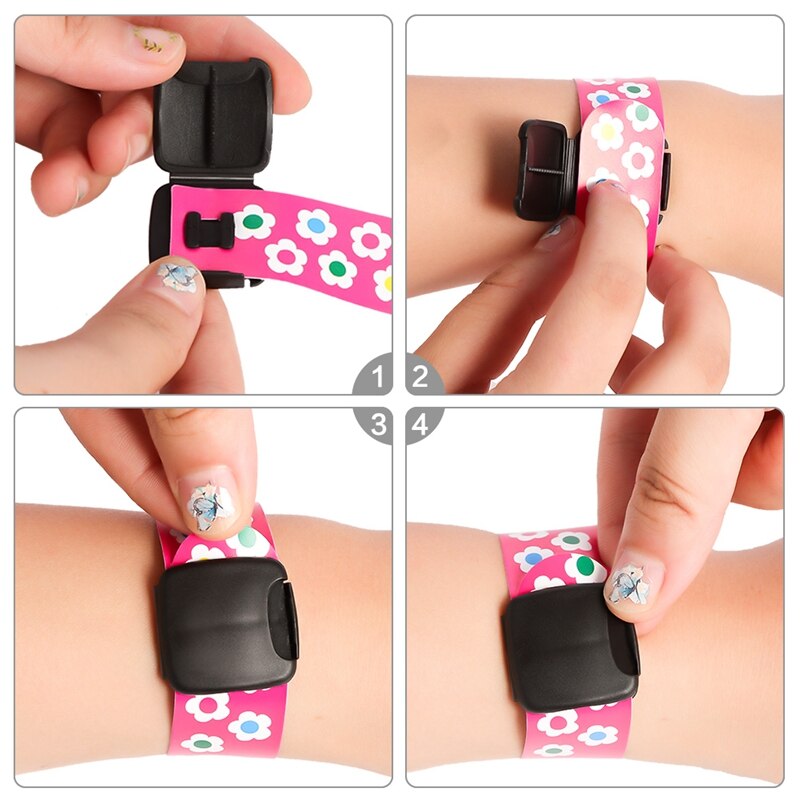 12 unids/set niños viajes al aire libre seguro Anti-perdido pulsera de seguridad reconocimiento pulsera para niños impermeable ajustable