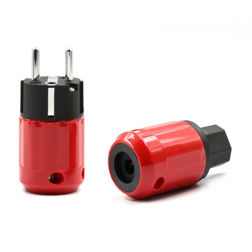 Audio Grade Rhodium Schuko Plug & IEC Connector - DIY Power Cable Set
