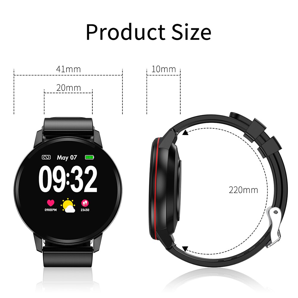 Heart Rate Monitor Fitness Tracker Smart Watch Waterproof Activity Tracker with Sleep Monitors Blood Pressure Sport Smart Watch