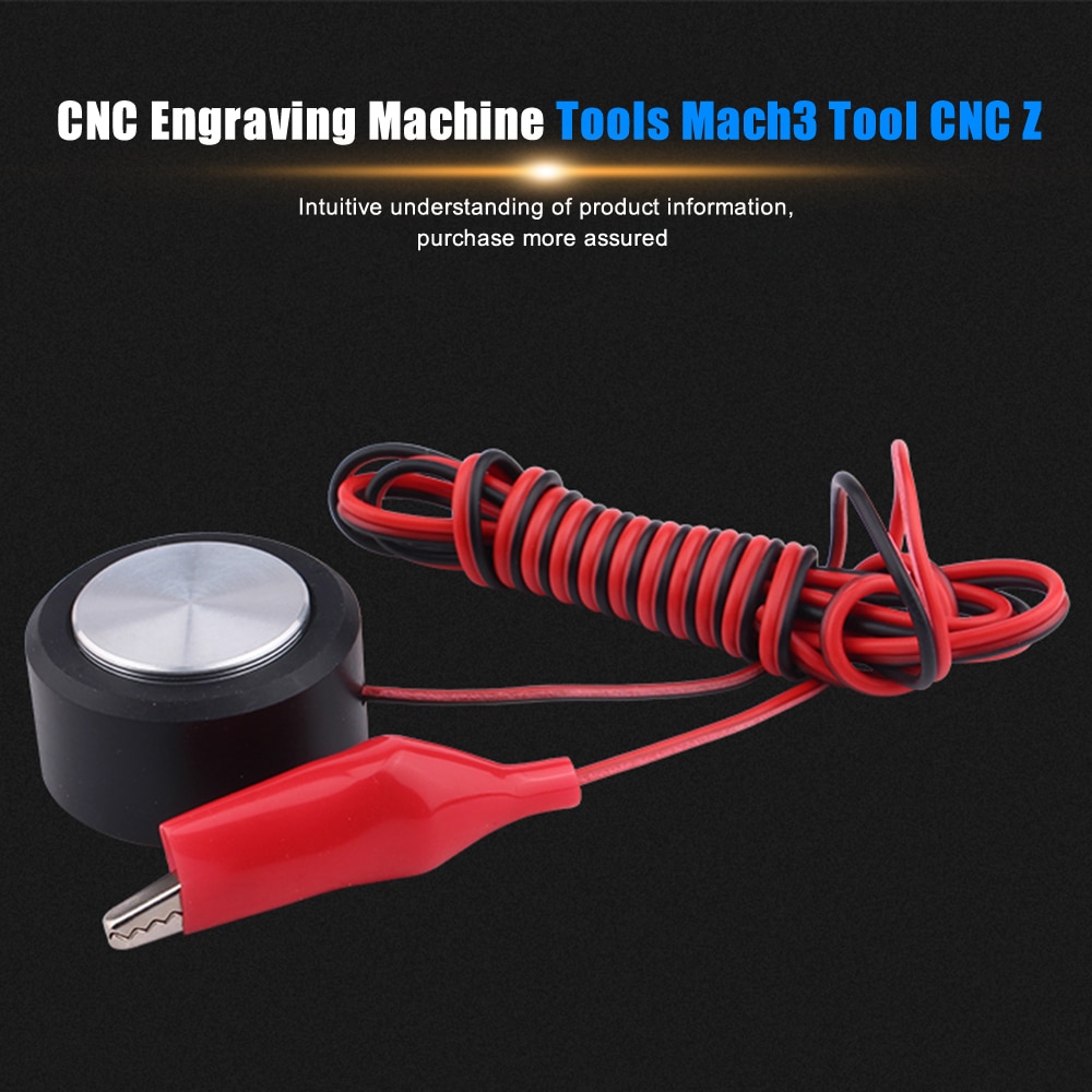 CNC Engraving Machine Tools Mach3 Tool CNC Z Axis Router Mill Zero Check Touch Plate Setting Probe Setting Probe Milling 35mm