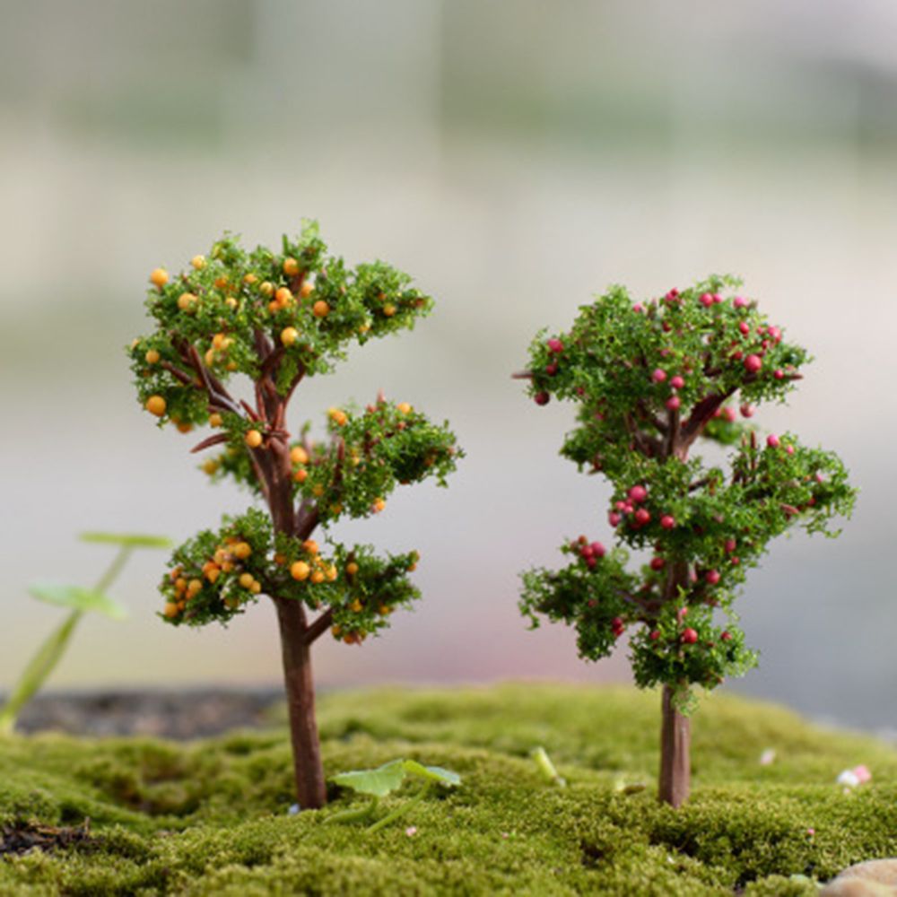 1pcs 7cm Simulation Tree Landscaping Flower Tree Hawthorn Coconut Tree Christmas Decoration Home Decor