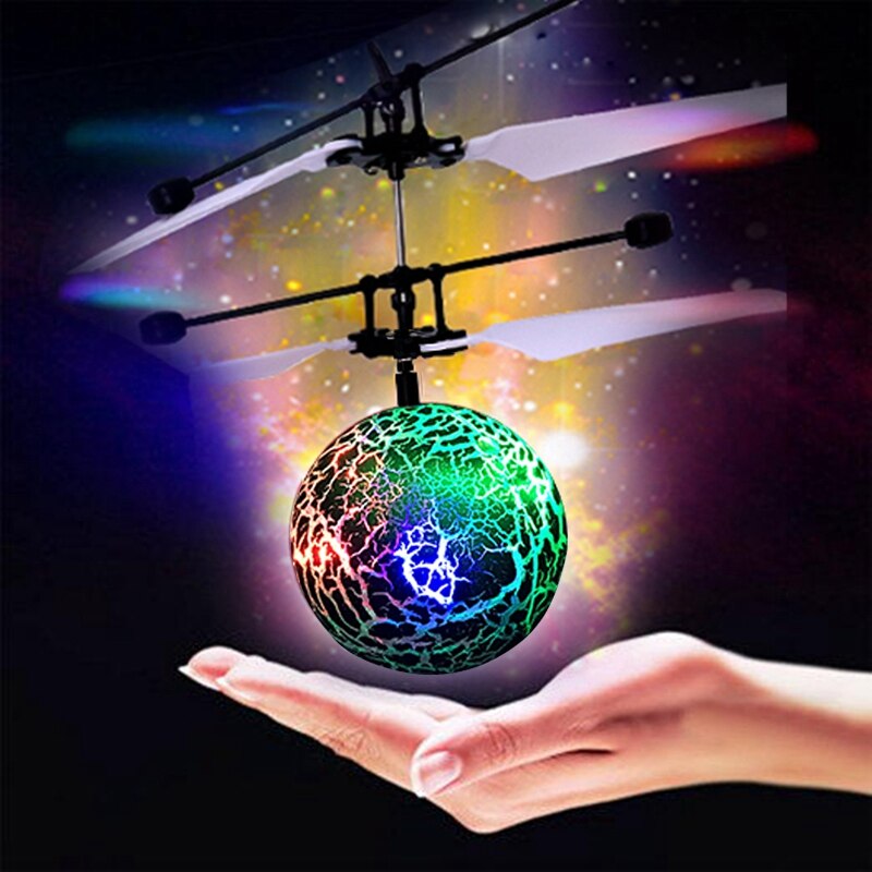 Infrarød induktion drone flyvende flash led belysning kugle helikopter barn barn legetøjs-sensing intet behov for at bruge fjernbetjening u