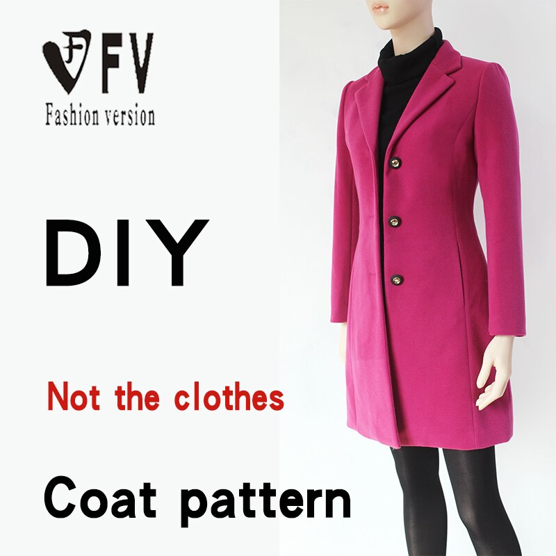 Clothing DIY Women's Slim Coat Pattern Cutting Drawing BFY-133