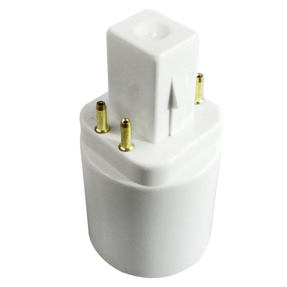 Home Plug 4 Pin For Bulb Converter Portable Lamp Holder Socket Adapter Travel Accessories Practical G24Q To E26/E27: 1pcs