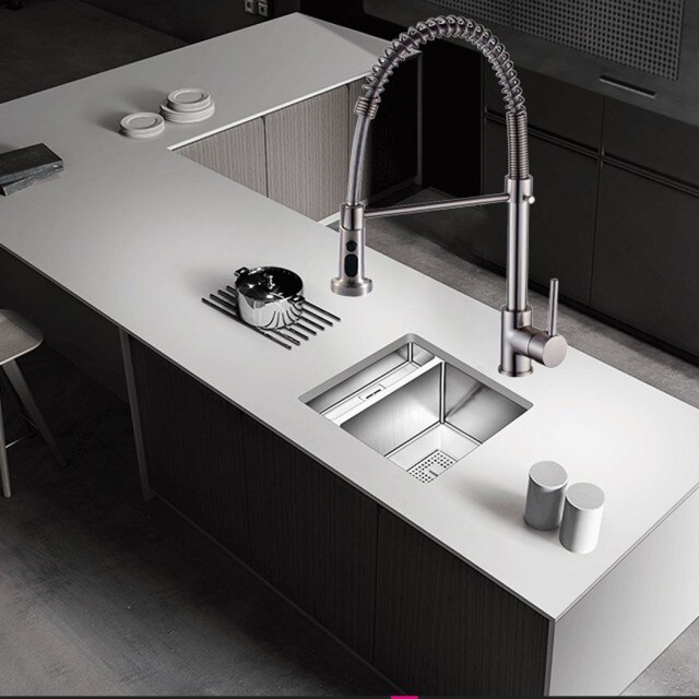 Pull Out Kitchen Mixer Tap Head Replacement Spray Head 3 Settings Shower Head Kitchen Mixer Tap Spare Replacement Faucet: Chrome