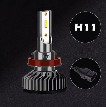 2PCS H7 LED H4 Auto Koplamp Lamp 48000LM 120W COB H1 H8 H9 H11 Licht LED koplampen voor Voertuig Auto CANBU 12V 6000K: Army Green