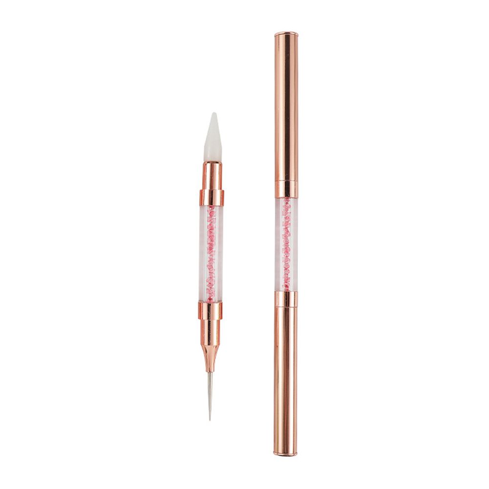 Dual-ended Nail Art Dotting Pen Crayons Stippling Point Drill Pen Acrylic Self-Adhesive Rhinestone Picker Wax Manicure Tools: H
