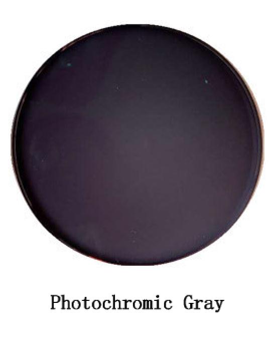 1.56 Photochromic Pink Blue Sunglasses Lens Single Vision Lens 0~-6.0 Myopia Optical Prescription Lenses for Eyewear UV400: Photochromic Gray