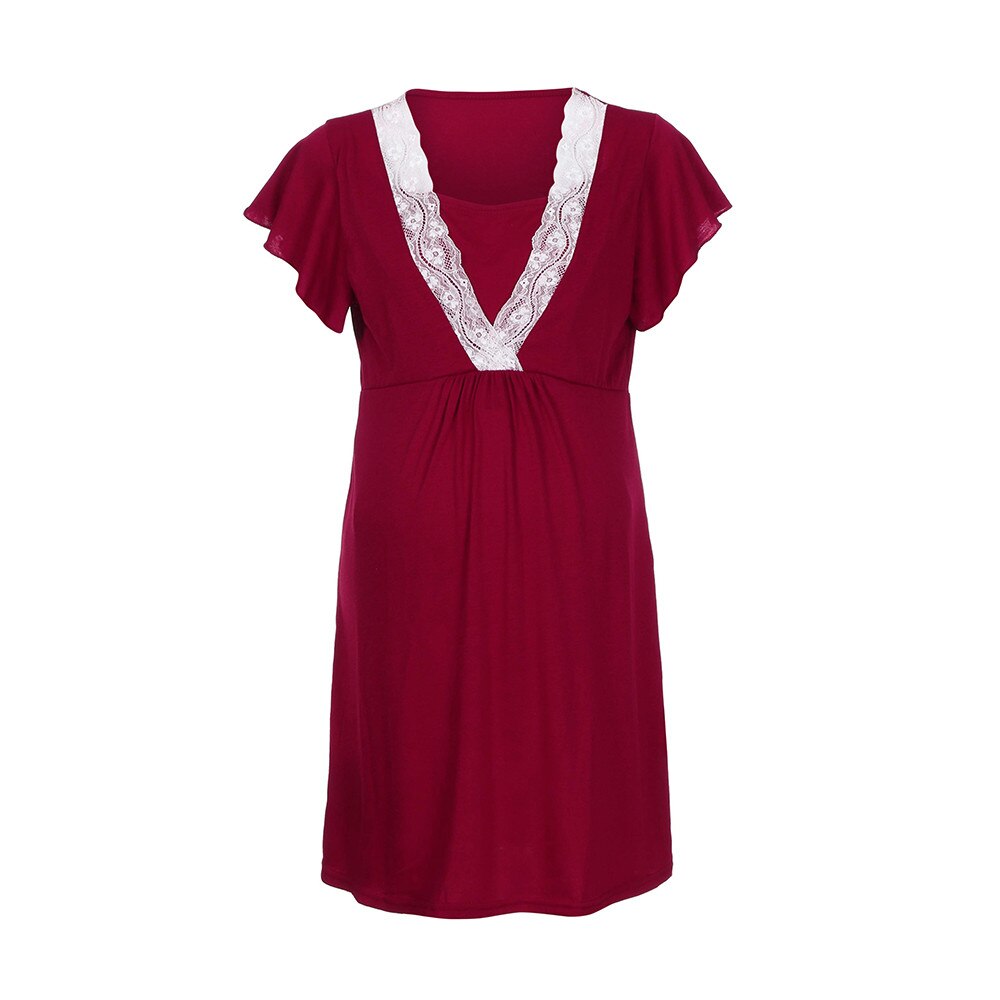 Maternity Dresses Womens Mother Lace Pregnants Cas... – Grandado