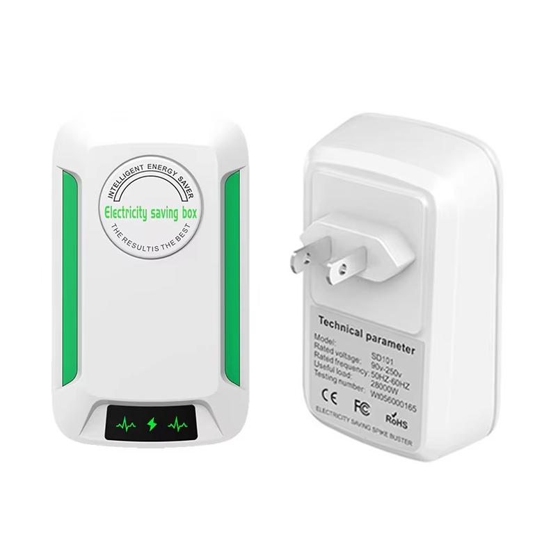 StopWatt Stromsparbox, Energiespargerät, Stecker-in-Spargerät für Zuhause, 90–250 V, uns/EU/UK, Steckeradapter, Energiespargerät: Weiß / bündeln 1
